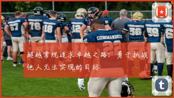 超越常规追求卓越之路：勇于挑战他人无法实现的目标